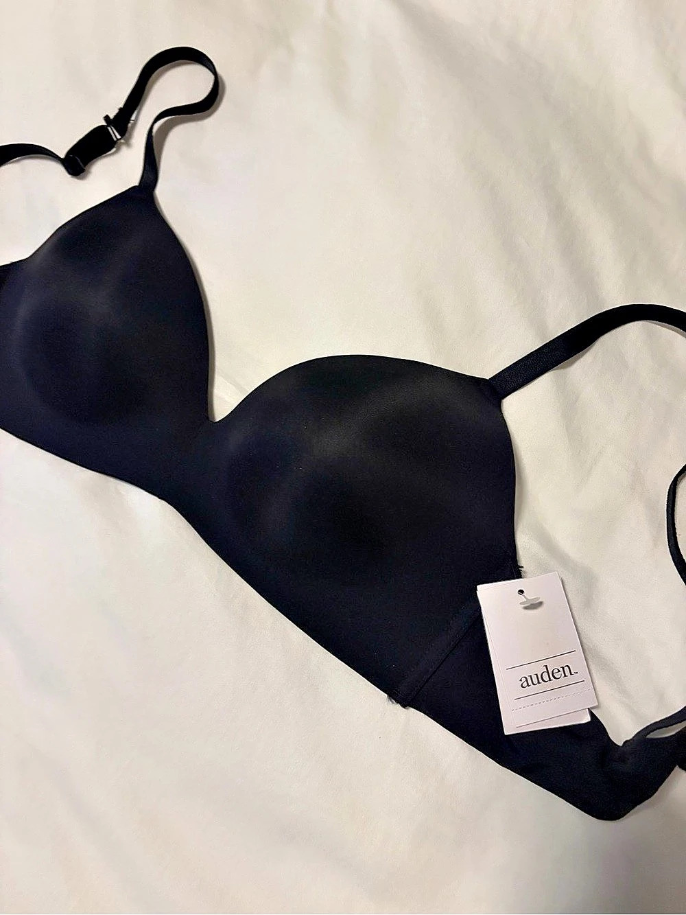 Auden The Bliss Lightly Lined Wirefree Bra Black 34C